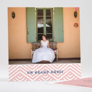 Remerciements mariage Pattern montagneux*Faire-part Elégant Best