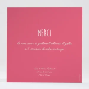 Remerciements mariage Pattern tendance vague*Faire-part Elégant Clearance