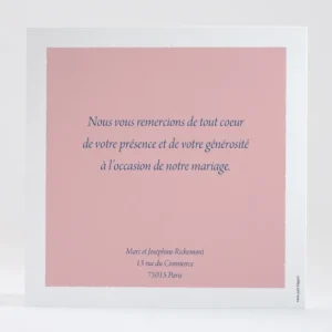 Remerciements mariage Pattern montagneux*Faire-part Elégant Best