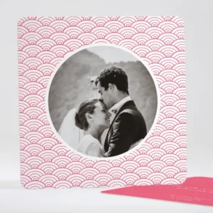 Remerciements mariage Pattern tendance vague*Faire-part Elégant Clearance