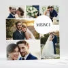 Remerciements mariage Pele-mele*Faire-part Elégant Online