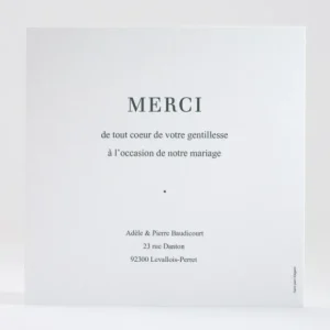 Remerciements mariage Pele-mele*Faire-part Elégant Online