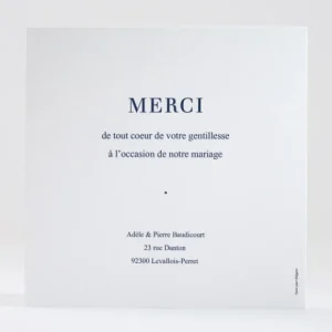 Remerciements mariage Pele-mele*Faire-part Elégant Online