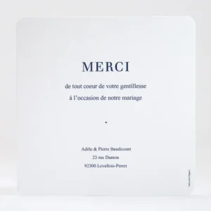 Remerciements mariage Pele-mele*Faire-part Elégant Online