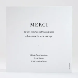 Remerciements mariage Pele-mele*Faire-part Elégant Online