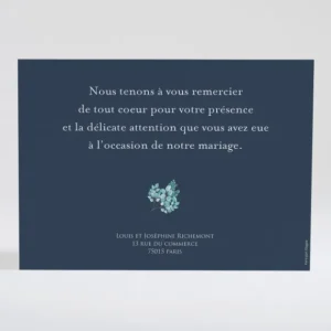 Remerciements mariage Petite aquarelle*Faire-part Elégant New