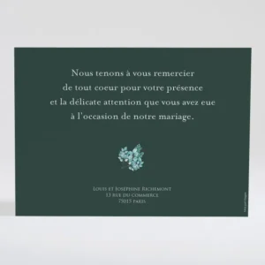 Remerciements mariage Petite aquarelle*Faire-part Elégant New