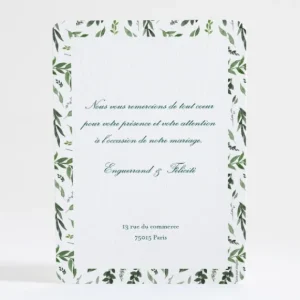 Remerciements mariage Provencal*Faire-part Elégant Online