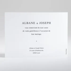 Remerciements mariage Remerciements lumineux*Faire-part Elégant Outlet
