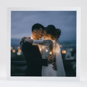 Remerciements mariage Romance*Faire-part Elégant New