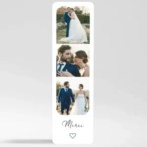 Remerciements mariage Sentiment*Faire-part Elégant New