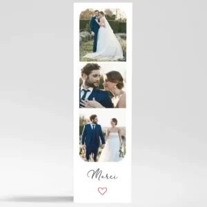 Remerciements mariage Sentiment*Faire-part Elégant New