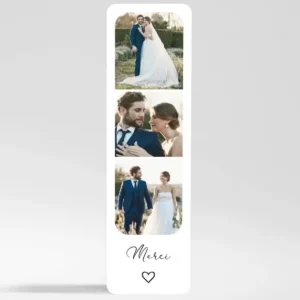 Remerciements mariage Sentiment*Faire-part Elégant New