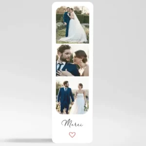 Remerciements mariage Sentiment*Faire-part Elégant New