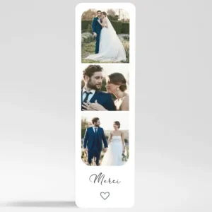 Remerciements mariage Sentiment*Faire-part Elégant New