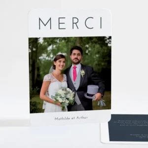 Remerciements mariage Simplement*Faire-part Elégant Sale