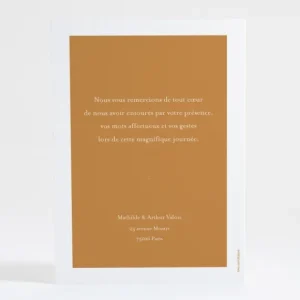 Remerciements mariage Simplement*Faire-part Elégant Sale