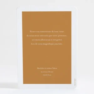 Remerciements mariage Simplement*Faire-part Elégant Sale