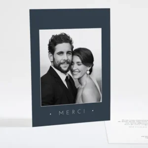 Remerciements mariage Sincerite*Faire-part Elégant Sale