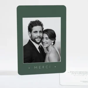 Remerciements mariage Sincerite*Faire-part Elégant Sale
