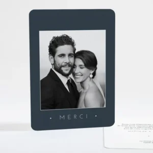 Remerciements mariage Sincerite*Faire-part Elégant Sale