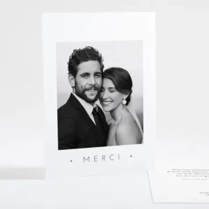 Remerciements mariage Sincerite*Faire-part Elégant Sale