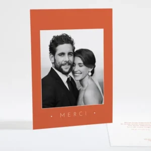 Remerciements mariage Sincerite*Faire-part Elégant Sale