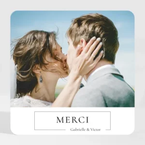 Remerciements mariage So Love Magnet*Faire-part Elégant New