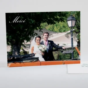 Remerciements mariage Traditionnel rectangle*Faire-part Elégant Clearance