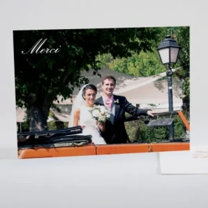 Remerciements mariage Traditionnel rectangle*Faire-part Elégant Clearance