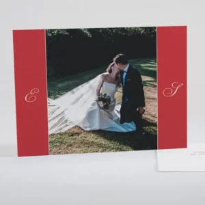 Remerciements mariage Tradi triptyque couleur*Faire-part Elégant New