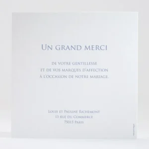 Remerciements mariage Triangles chics*Faire-part Elégant Sale