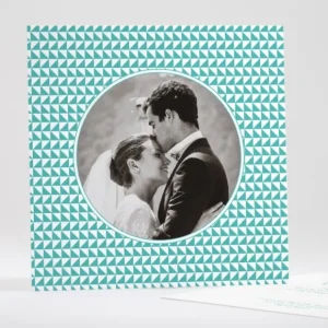 Remerciements mariage Triangles chics*Faire-part Elégant Sale