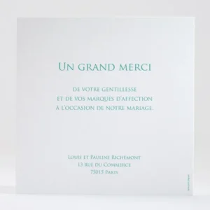 Remerciements mariage Triangles chics*Faire-part Elégant Sale