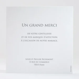 Remerciements mariage Triangles chics*Faire-part Elégant Sale