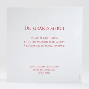 Remerciements mariage Triangles chics*Faire-part Elégant Sale