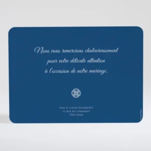 Remerciements mariage Uni & chic*Faire-part Elégant Clearance