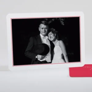 Remerciements mariage Uni & chic*Faire-part Elégant Clearance