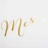 Remerciements mariage Vierge Merci Carre*Faire-part Elégant Fashion