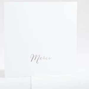 Remerciements mariage Vierge Merci Carre*Faire-part Elégant Fashion