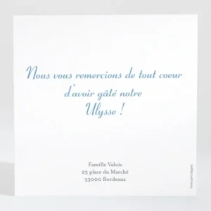 Remerciements naissance Au grand air*Faire-part Elégant Best