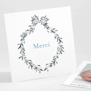 Remerciements naissance Au creux du nid*Faire-part Elégant Best