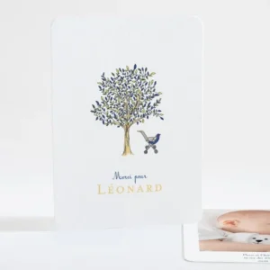 Remerciements naissance A l'ombre du grand arbre*Faire-part Elégant Outlet