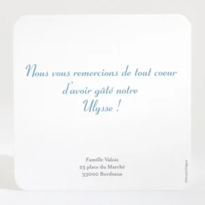 Remerciements naissance Au grand air*Faire-part Elégant Best
