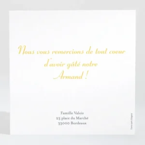 Remerciements naissance Au grand air*Faire-part Elégant Best