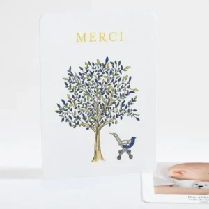 Remerciements naissance A l'ombre du grand arbre*Faire-part Elégant Outlet