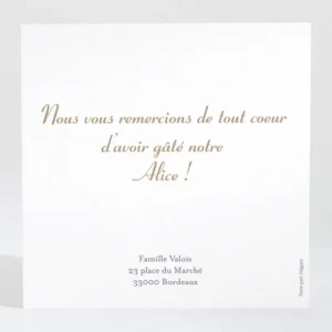Remerciements naissance Au grand air*Faire-part Elégant Best