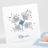 Remerciements naissance Brise de fleurs*Faire-part Elégant Sale
