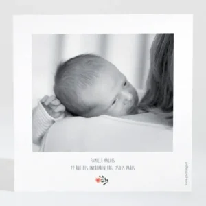 Remerciements naissance Couronne fille*Faire-part Elégant Discount