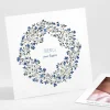 Remerciements naissance Couronne en fleurs*Faire-part Elégant Fashion